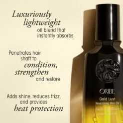 Oribe Gold Lust Nourishing Hair Oil 7 Oribe Gold Lust Nourishing Hair Oil -Oribe Beauty 840035204499 alt5